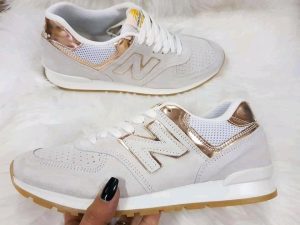 Sapatilhas New Balance 574 Branco com Dourado