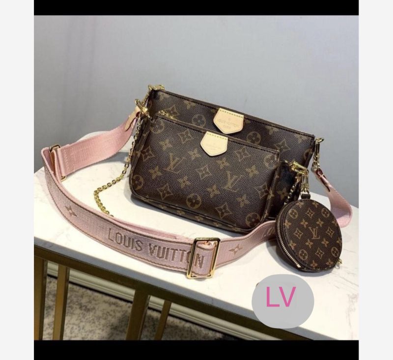 Original Mala Tiracolo Louis Vuitton Castanho triplo Alsa Verde