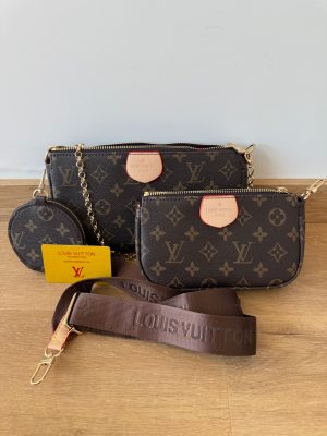 Original Mala Tiracolo Louis Vuitton Castanho triplo Alsa Verde