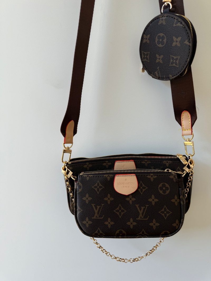 Original Mala Tiracolo Louis Vuitton Castanho triplo Alsa Verde