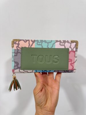 Carteira, Porta Moedas Tous 18,5cm x 10cm Verde